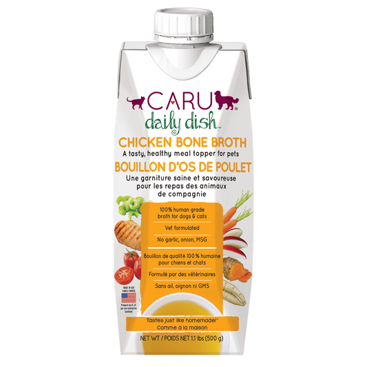 Caru Daily Dish Chicken Bone Broth for Dogs & Cats